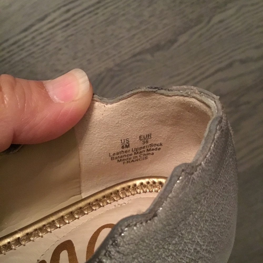NEW Sam Adelman metallic Finnegan Ballet flats sz6 - Picture 8 of 8